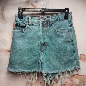 Vintage 90's Outlaw Blue Denim High Waist‎ Shorts